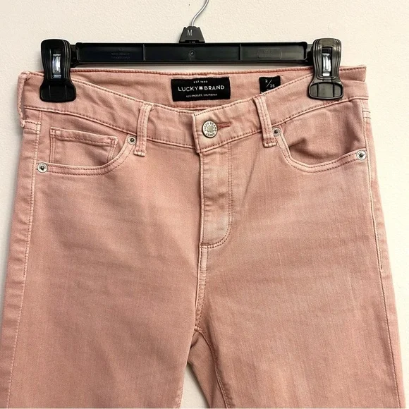 Lucky Brand Pink Jeans Ava Skinny Size 2/27 - Picture 3 of 13